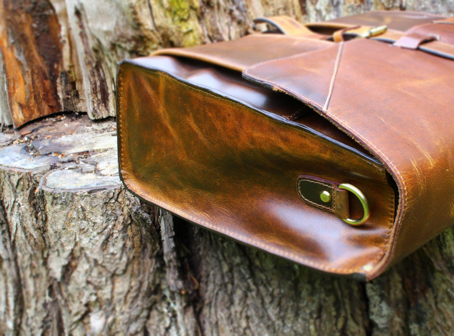 Holm Oak - Leather Briefcase/Laptop Bag