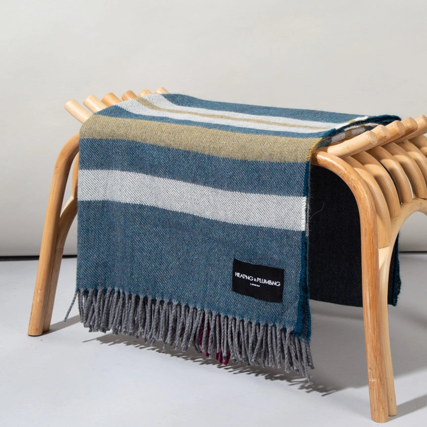 Alpaca & Merino Blanket - Contemporary Teal