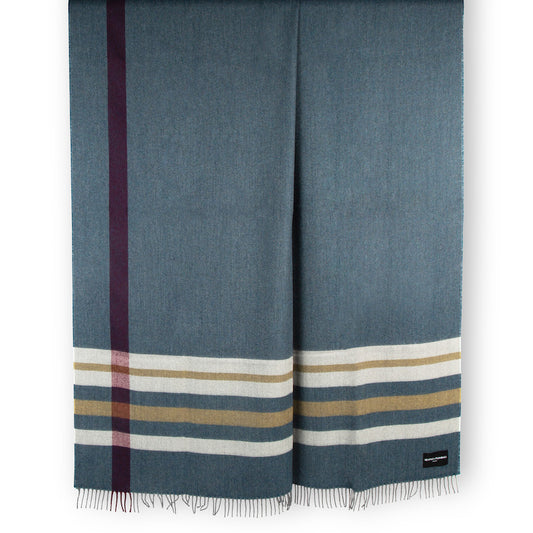 Alpaca & Merino Blanket - Contemporary Teal