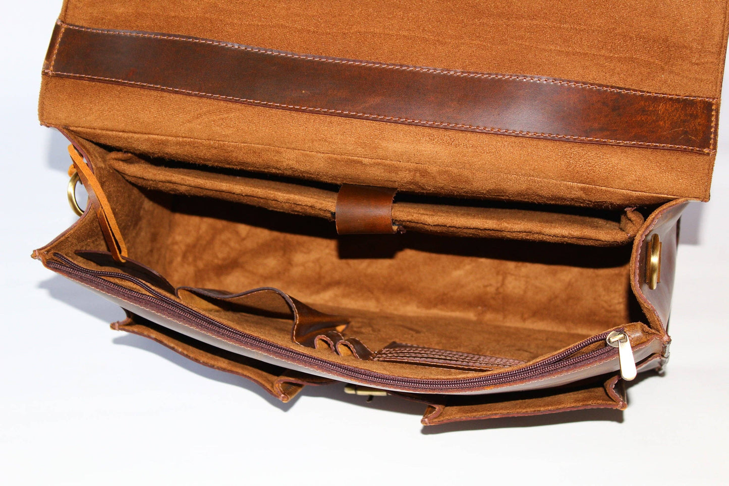 Holm Oak - Leather Briefcase/Laptop Bag