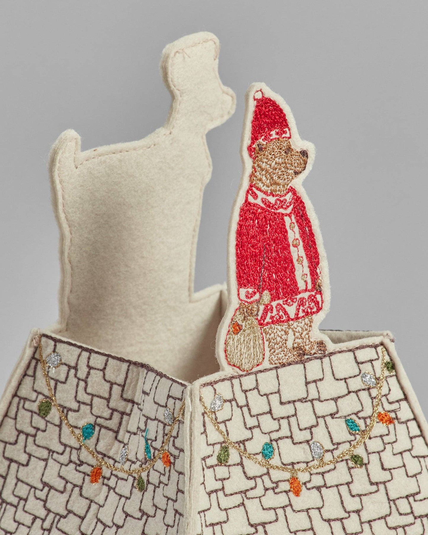 Home for the Holidays Tissue Box Cover - Embroidered