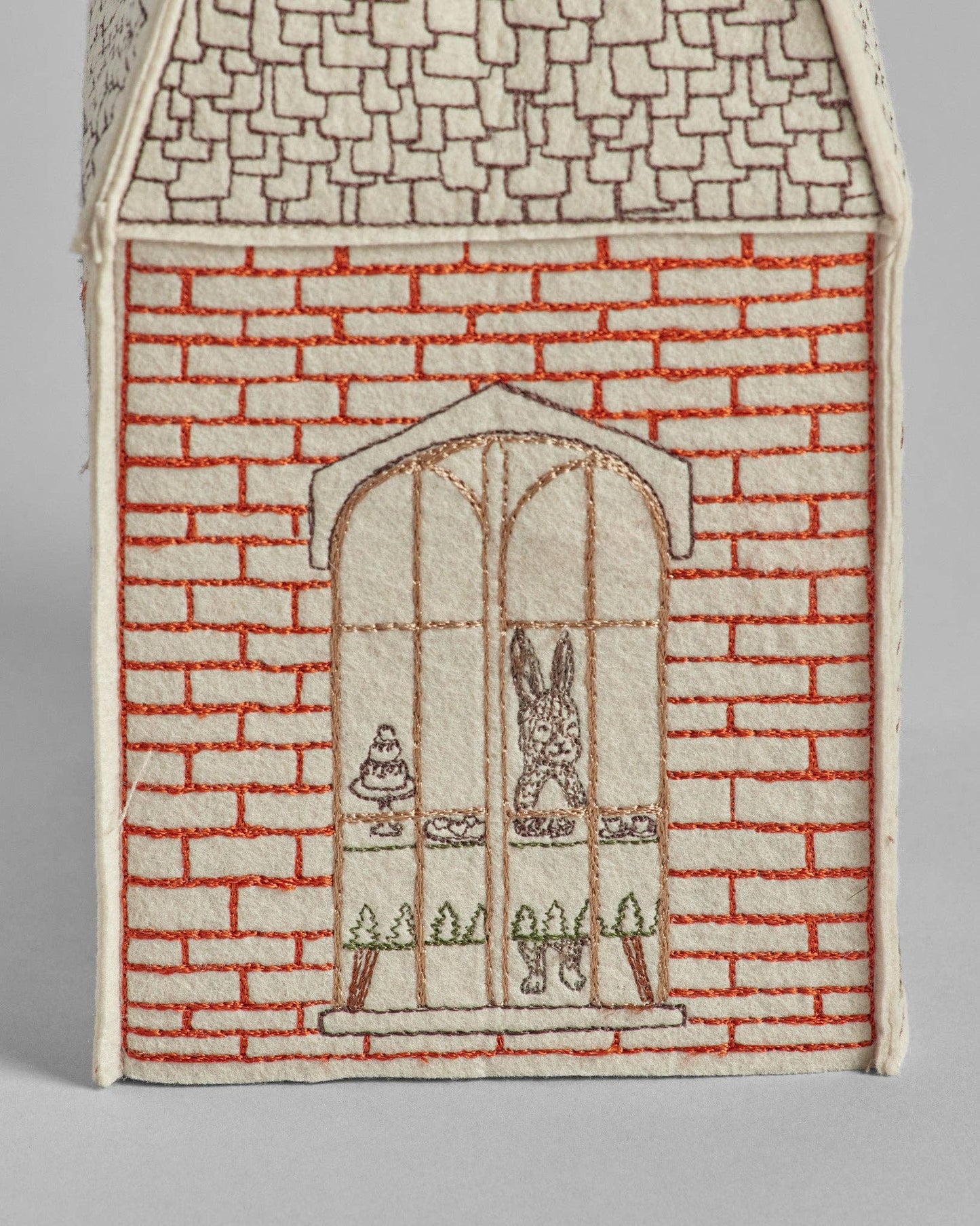 Home for the Holidays Tissue Box Cover - Embroidered