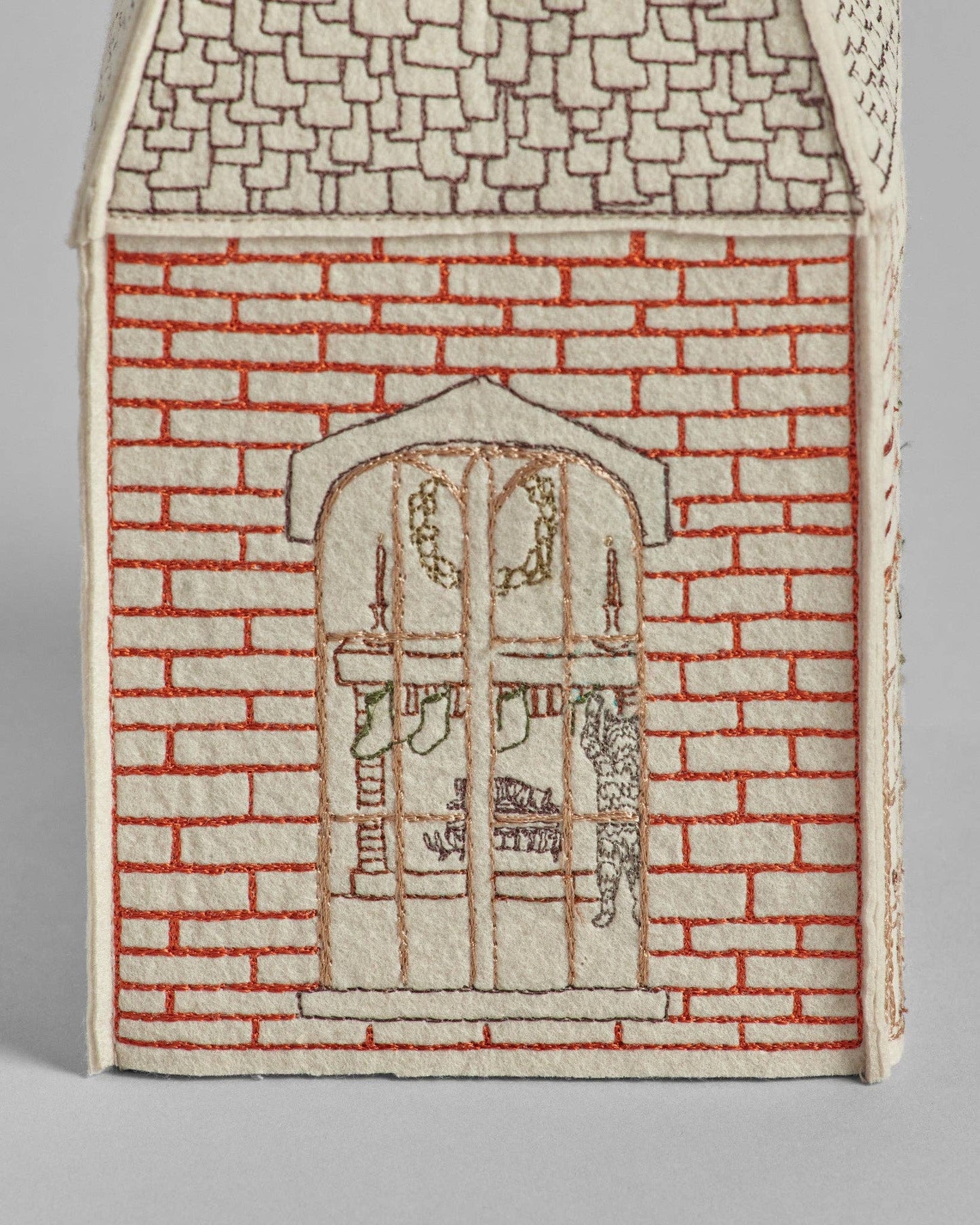 Home for the Holidays Tissue Box Cover - Embroidered