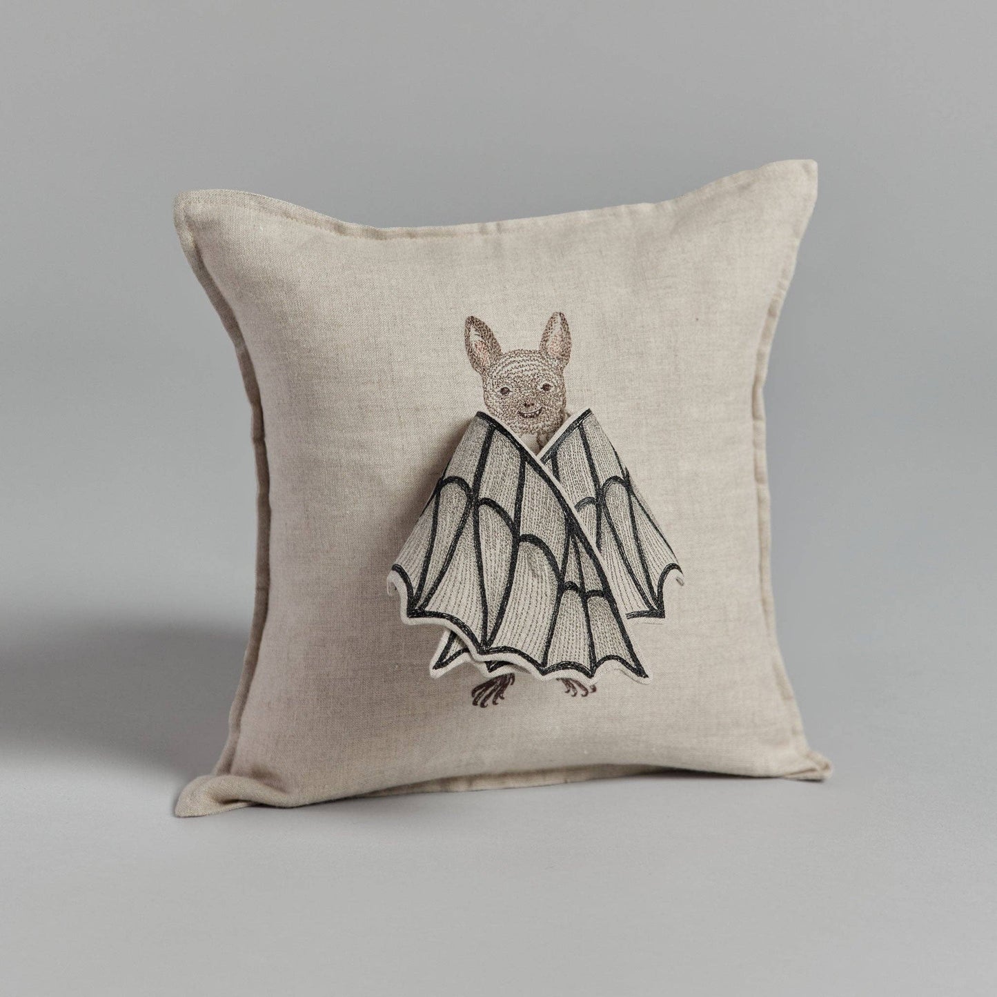 Bat Wing Surprise Pillow - Embroidered