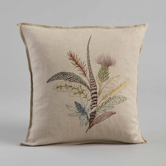 Thistle Pillow - Embroidered
