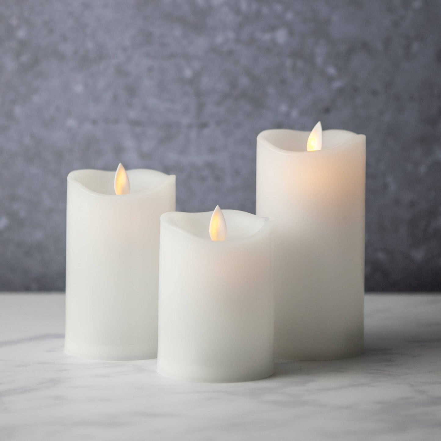 Flameless Candles - Set of 3 with Remote and Timer