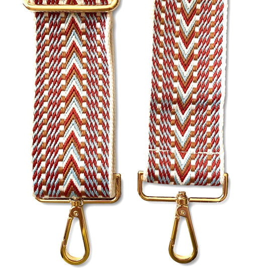 Bag Strap - Crimson Tribal