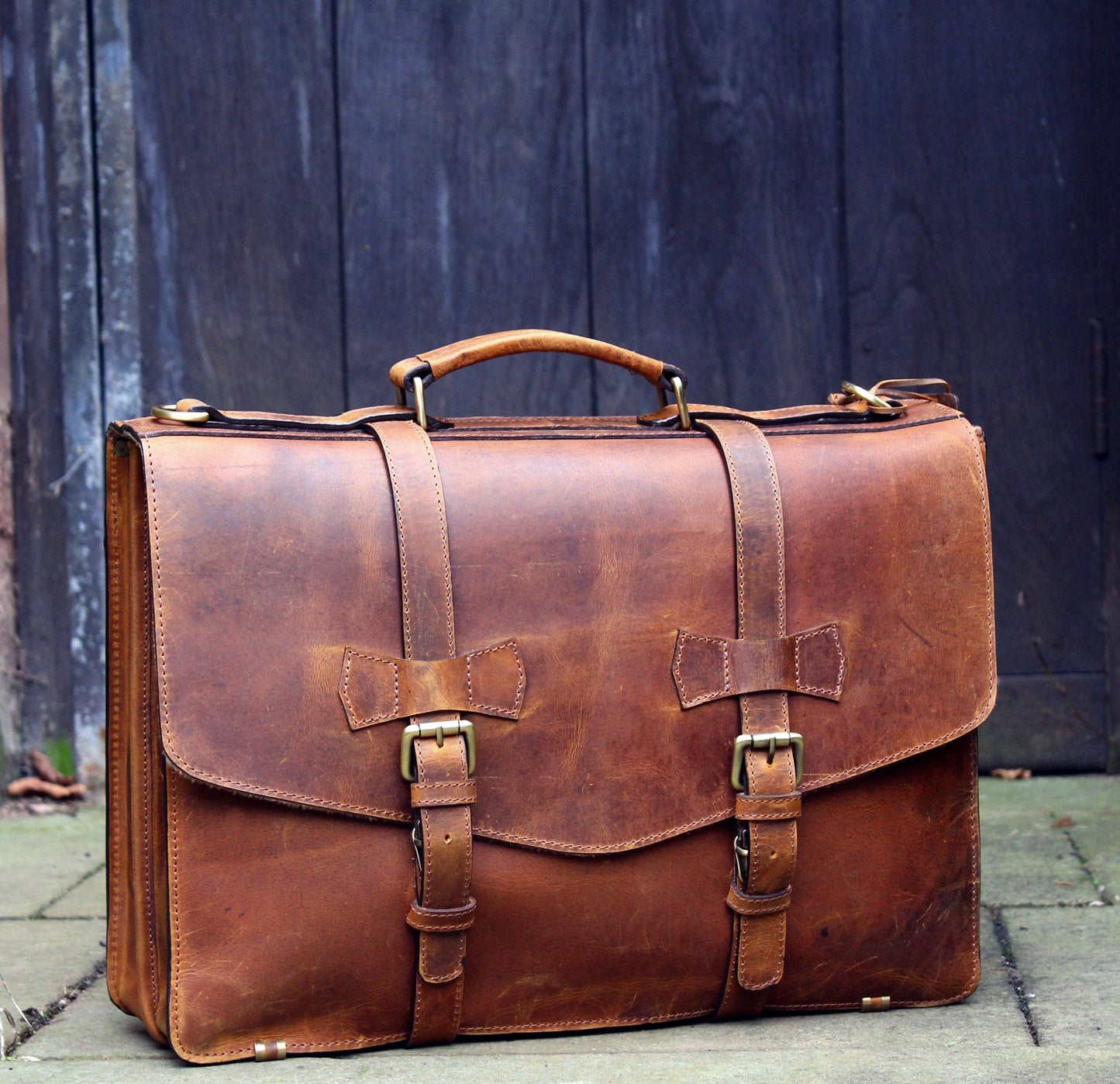 Copper Beech - Handmade Leather Briefcase