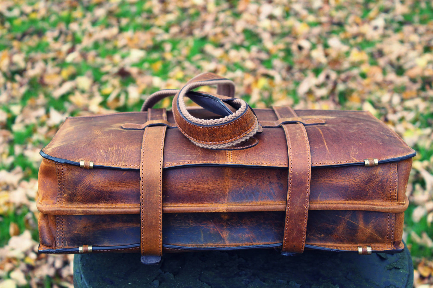 Copper Beech - Handmade Leather Briefcase