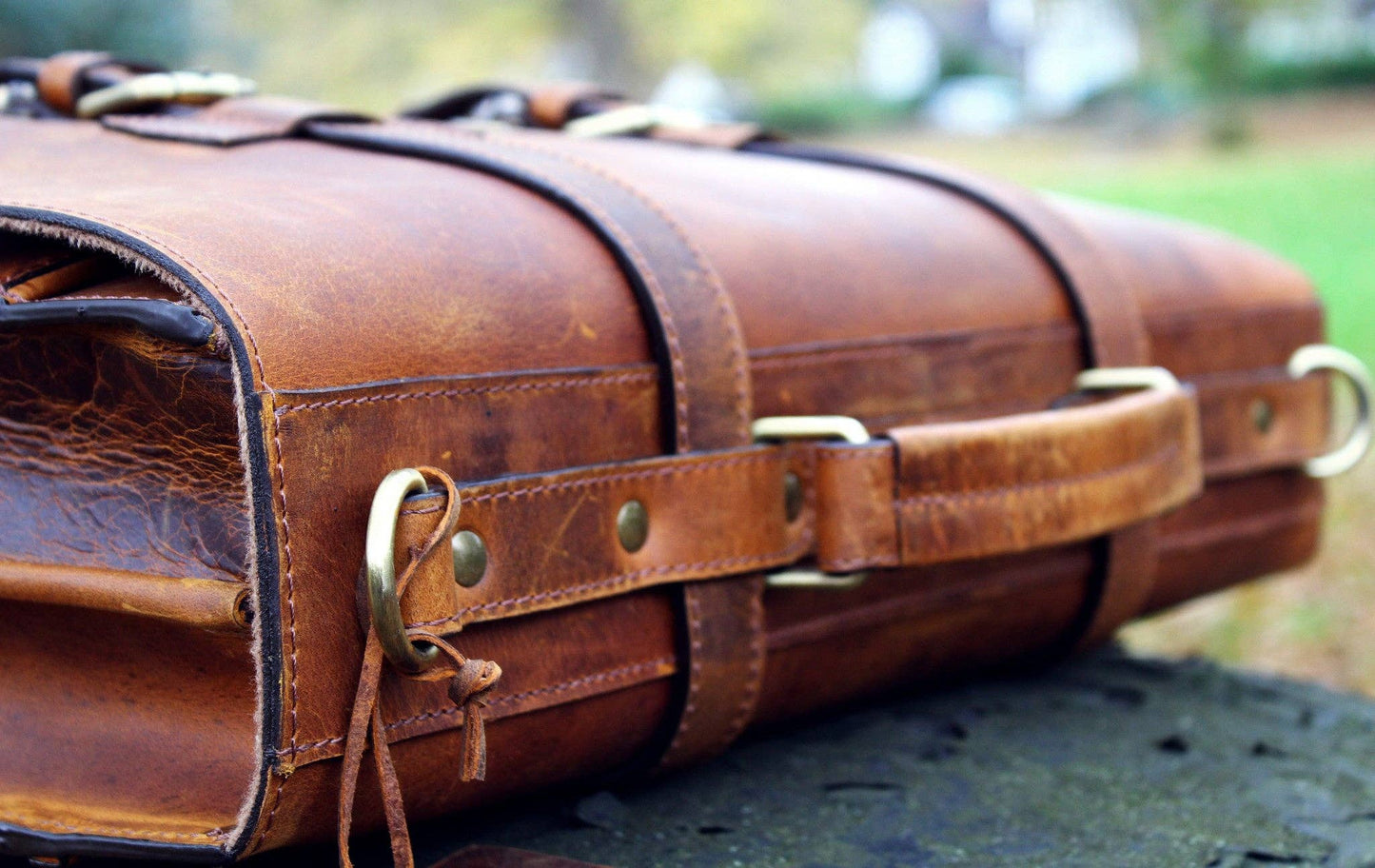 Copper Beech - Handmade Leather Briefcase