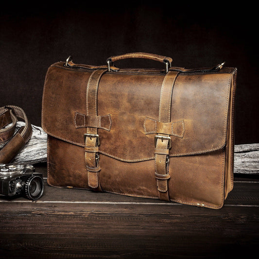 Copper Beech - Handmade Leather Briefcase